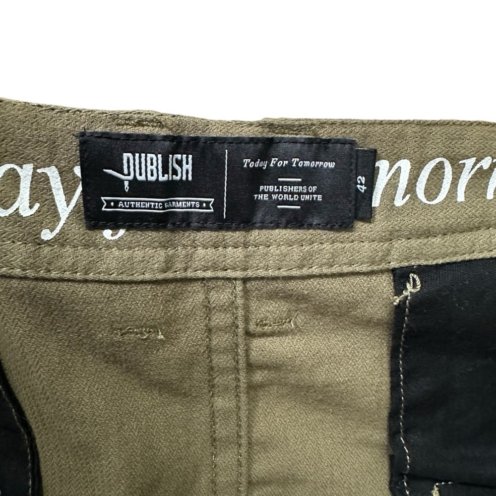 Publish Men’s Size 42 Waist Olive Green Utility Cargo Jogger Pant - Picture 6 of 9